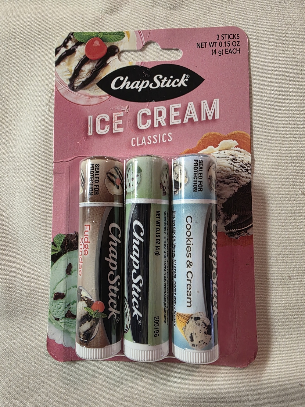 Ice Cream Classics/Mocktail/Smores 3-Pack Lip Balm --- 3 Packs